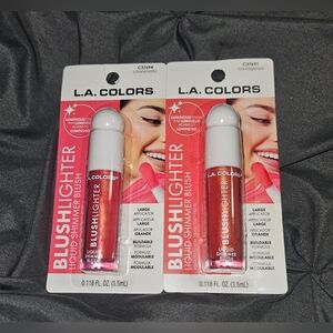 L.A. Colors Blushlighter Liquid Shimmer Blush in Courageous & Charismatic 0.12oz